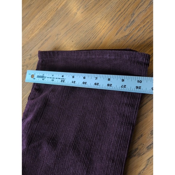 Levis Premium Women's Ribcage Bootcut Corduroy Big E Pants Burgundy 31x32   EUC - Picture 5 of 10